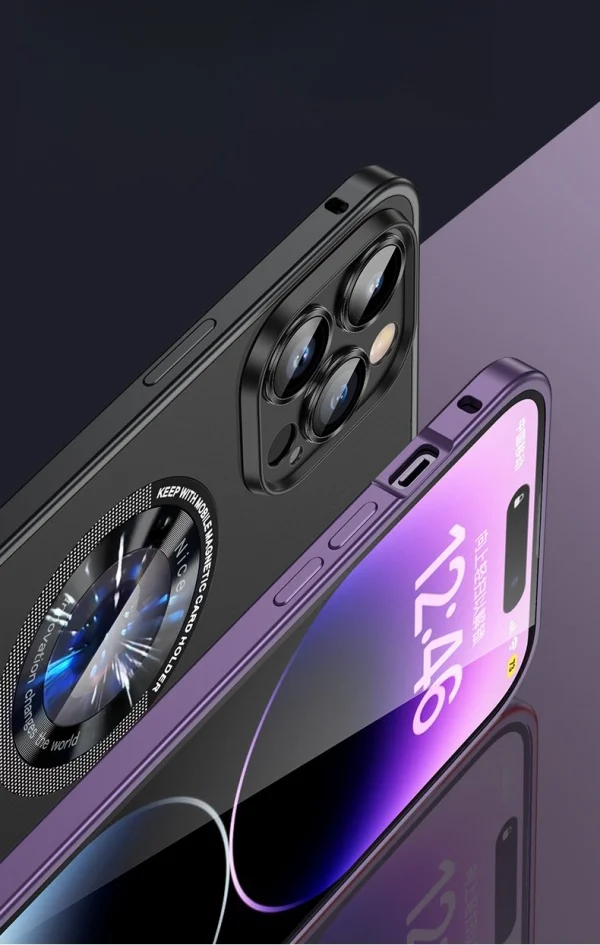 Metal Frame Elastic Buckle iphone All-inclusive Anti-fall Mobile Phone Case