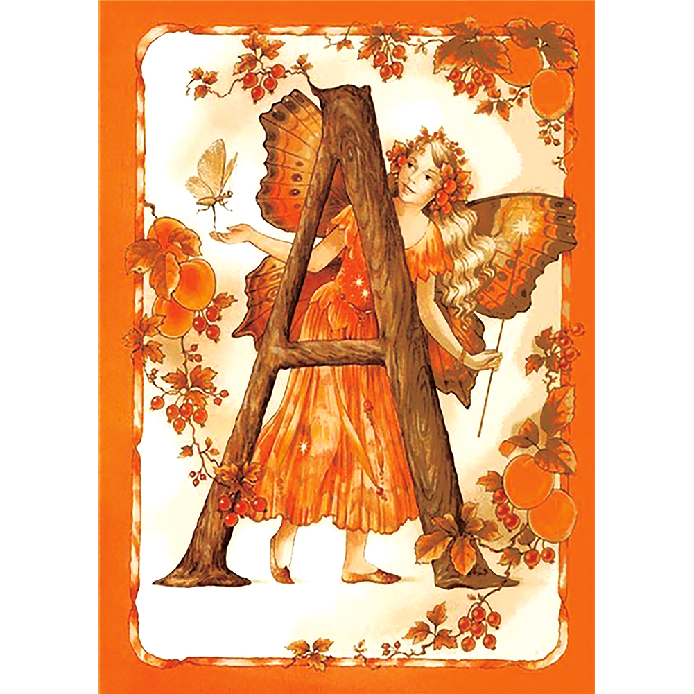 

30*40CM - Special Shaped Diamond Painting - Butterfly Fairy A, 501 Original