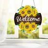 DIY Diamond Dots Art Double Sided Effect  Cool Home Garden Decoration (Sunflower Welcome)