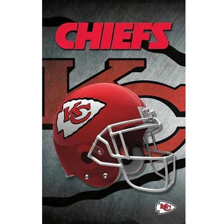 Nfl Kansas City Chiefs 35*50CM(Canvas) Full Round Drill Diamond Painting gbfke