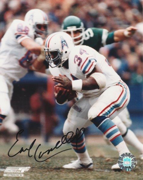 EARL CAMPBELL Signed Houston Oilers 8 x 10 Photo Poster painting Autographed