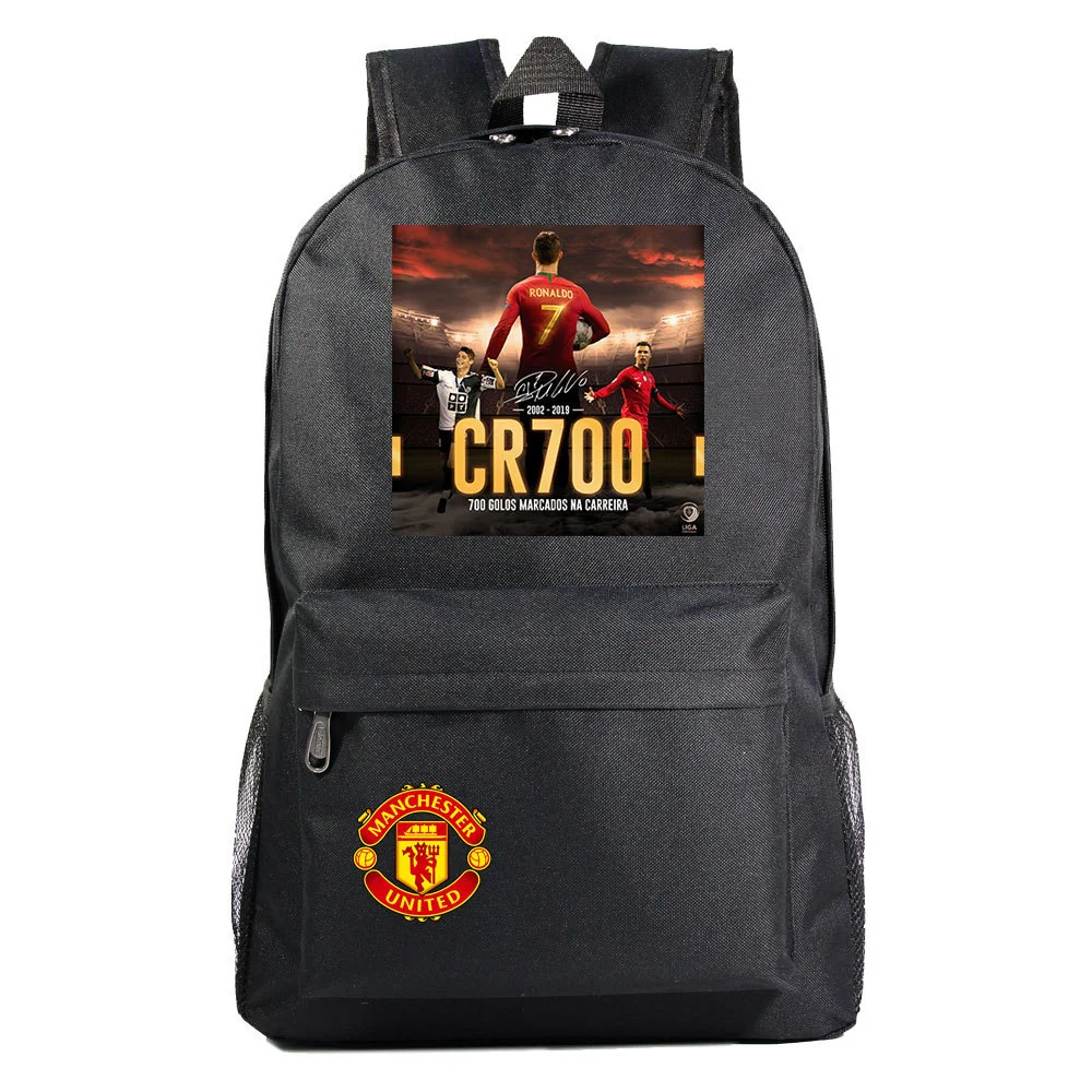 Buzzdaisy Cristiano Ronaldo Waterproof Canvas Backpack with 15-Inch Laptop Compartment