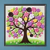 Pink Purple Button Tree DIY Button Art Painting Kit 30x30cm
