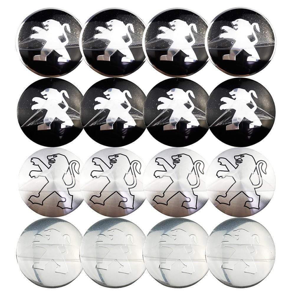 4PCS 56mm Peugeot  Logo Car Wheel Center Hub Cap Sticker Auto Tire Emblem Badge Decal voiturehub dxncar