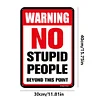 Warning Sign - Metal Tin Signs(12*16Inch)