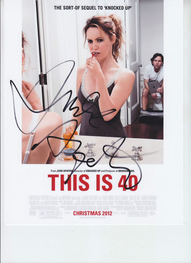 Judd Apatow - THIS IS 40 - signed 8x10