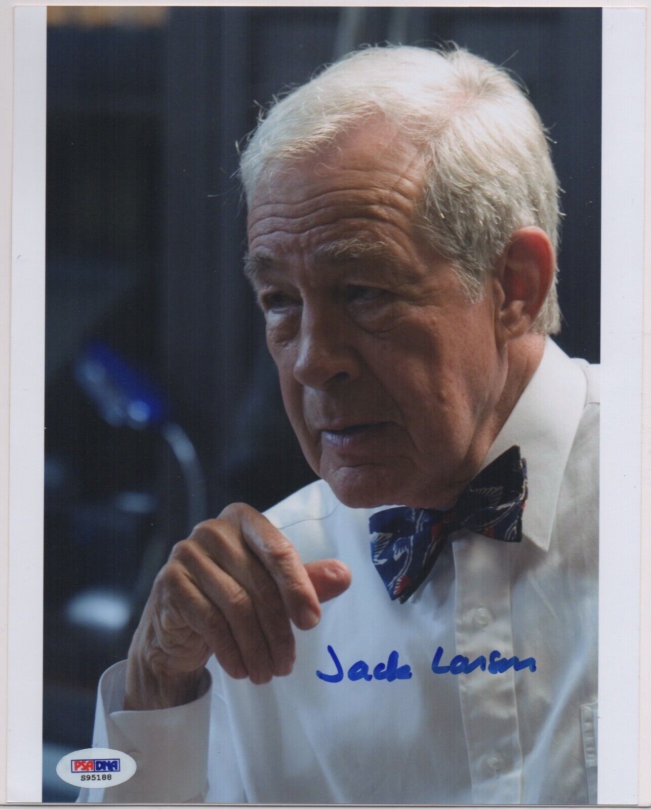 JACK LARSON signed SUPERMAN 8x10 Photo Poster painting AUTOGRAPH auto PSA DNA Reeves RARE