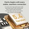 BT 5.4 Lapel-Clip Neckband Earbuds TYPE-C Rechargeable Sound Amplifiers Headphones Lightweigth Hearing Aids Earphones for Sport/Cycling/Travel/Live Streaming/Sleep