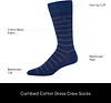Calvin Klein Men's Dress Socks - Cotton Blend Crew Socks: Patterns and Solids (4 Pack)