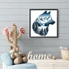 Wolf - Rundbohrer Diamant Malerei - 30 * 30cm