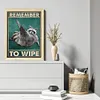 Remember To Wipe-11CT Stamped Cross Stitch 40*55cm tapestrymarket