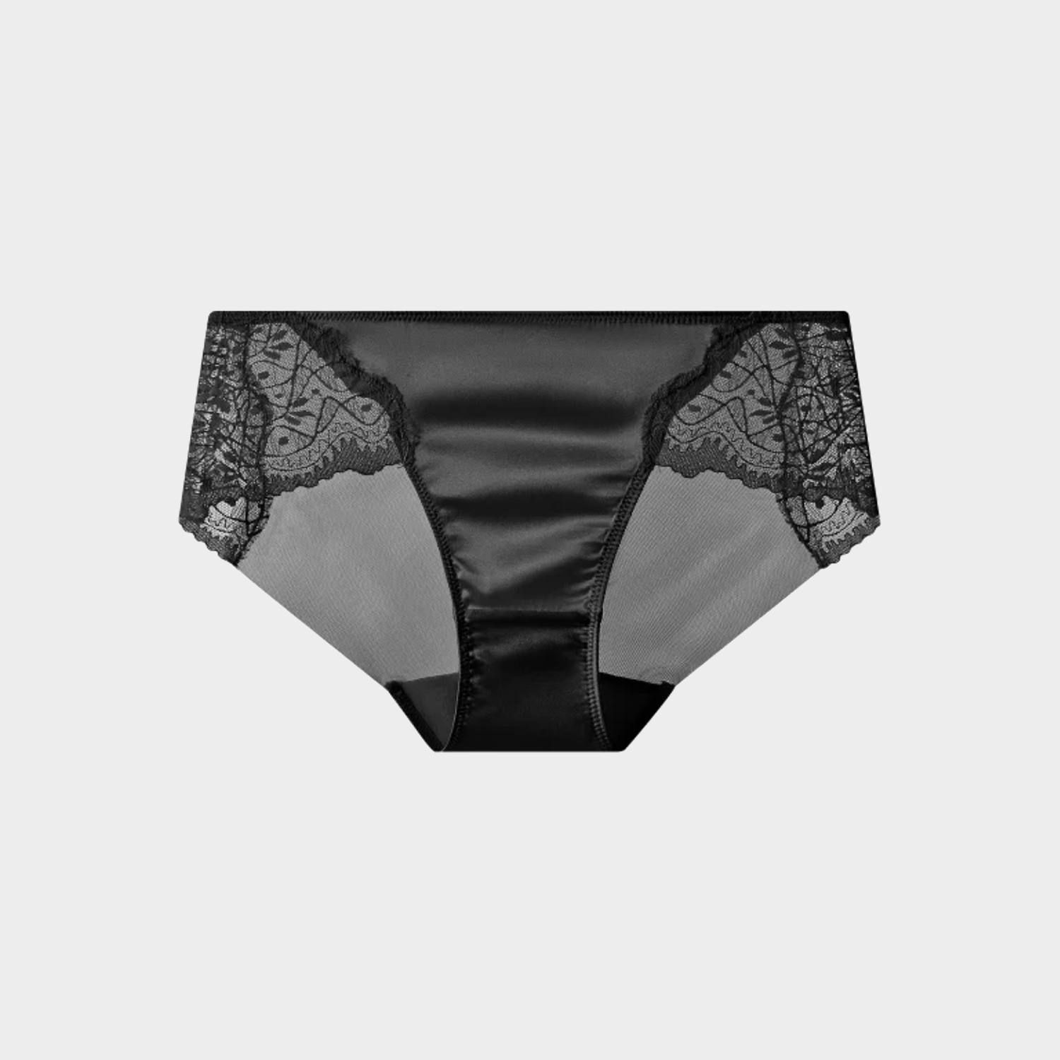 Silk Lace Panties Mid Waist Daily Essentials REAL SILK LIFE