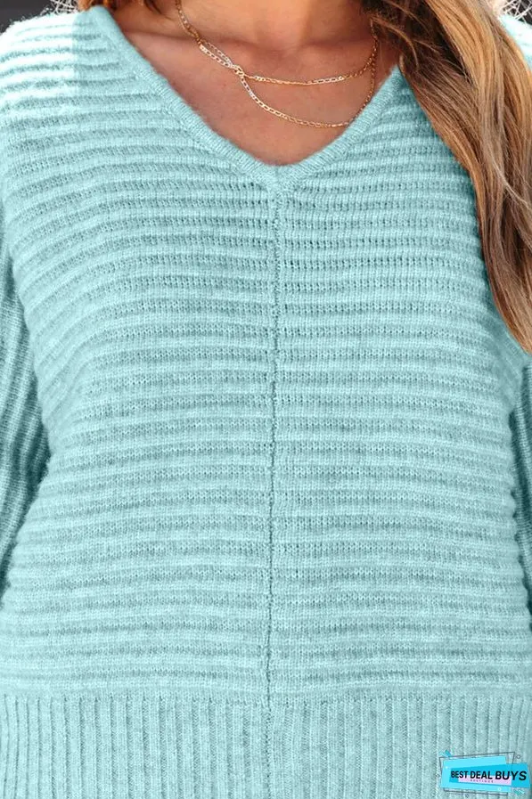 V-neck pullover casual commuting long-sleeved sweater sweater