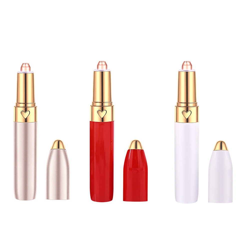 

360 Degree Electric Eyebrow Trimmer Women USB Charging Eye Brow Epilator, Red, 501 Original