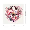 Flower Love Lock - Paint by Numbers Acrylic Painting 40*40cm