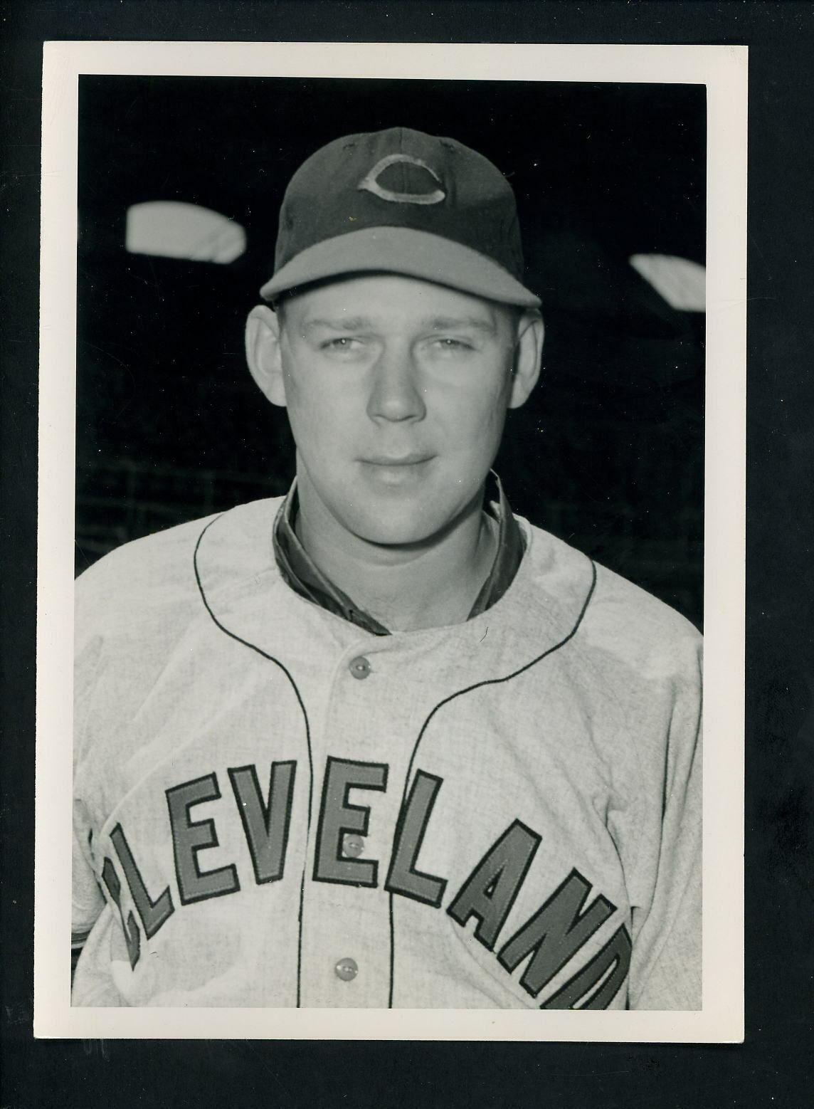 Felix Mackiewicz circa 1940's Press Original Photo Poster painting Cleveland Indians