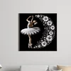 Daisy Flower Ballerina - Round Drill Diamond Painting - 40*40CM