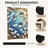Kit de peinture DIY en perles 30x40cm avec un cadre autocollant (oiseau bleu)