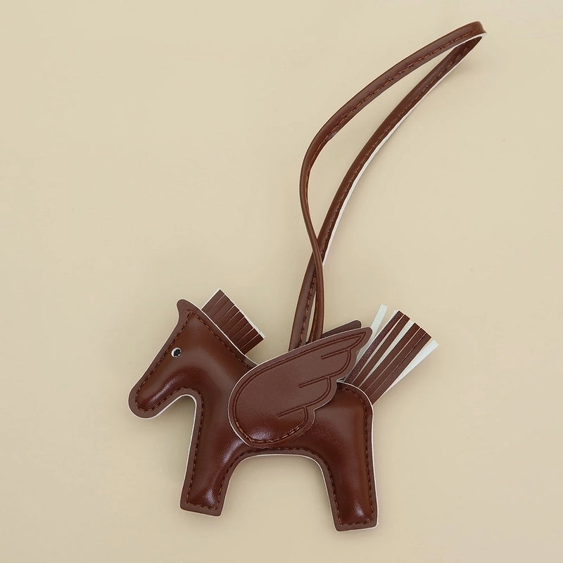 Lady Animal Pu Leather Bag Pendant Keychain