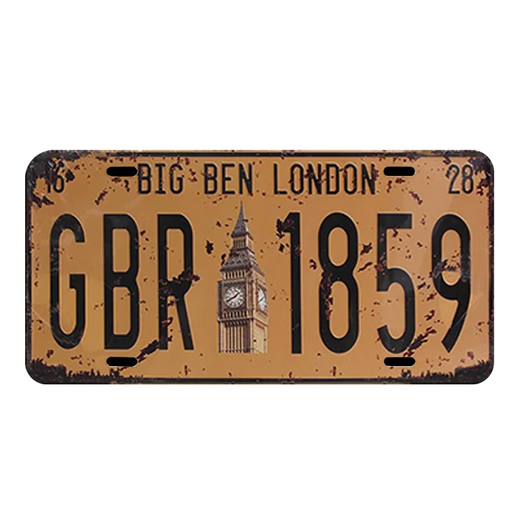 Permis de plaque d’immatriculation de voiture ancienne - 5.9x11.8inch