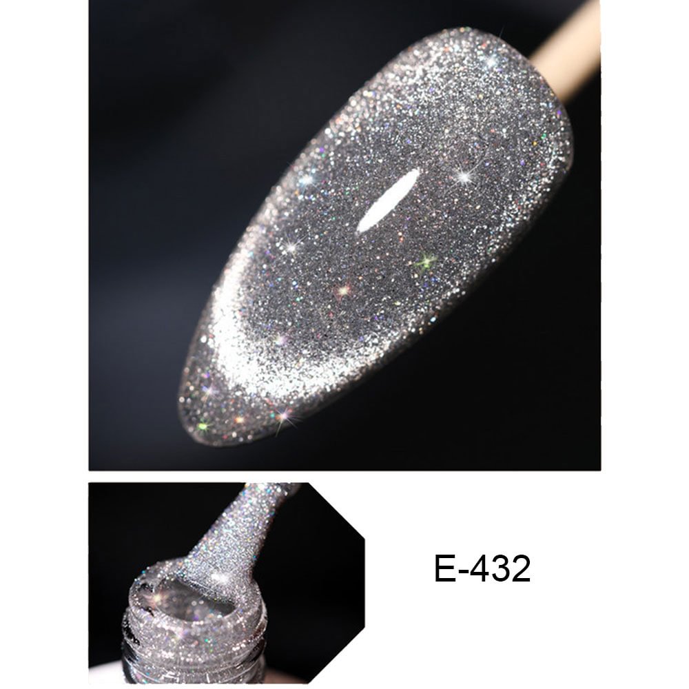 Shecustoms™ Shimmery Glitter Gel Polish Set, Sparkly Shiny Gel Nail Art Varnish Manicure Kit