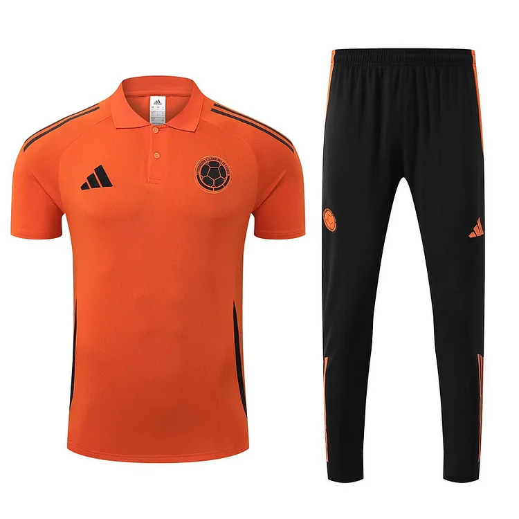 25/26 Colombia orange training suit (short sleeve + long pants)
