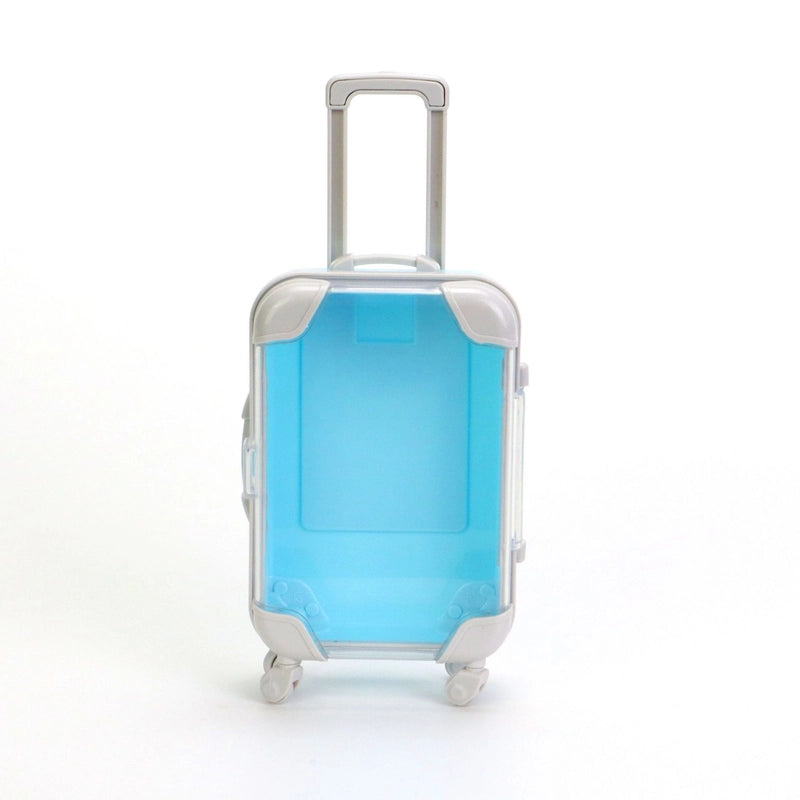 Simulation Mini Suitcase Trolley Case Transparent Mini Size Makeup Eyelash Box Storage Box Small Luggage