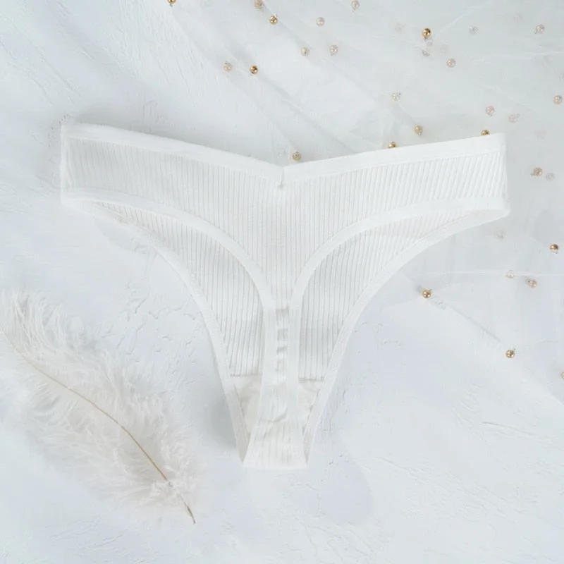 Women's Panties G-string Thong Cotton Underwear Sexy Panties Female Underpants Breathable Pantys Lingerie Ladies Thongs