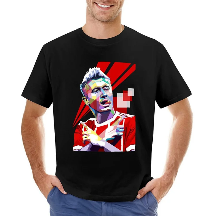 Robert Lewandowski Pop Art Inspired T-shirt