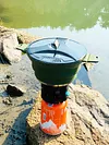 Foldable Portable Camping Cooker Pot Silicone Outdoor Kettle Cookware Tableware