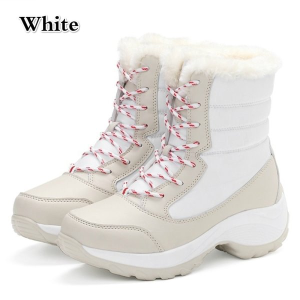 Women Snow Boots Winter Warm Boots Shoes Thick Bottom Platform Waterproof Ankle Boots for Women Plus Size - Life is Beautiful for You - SheChoic