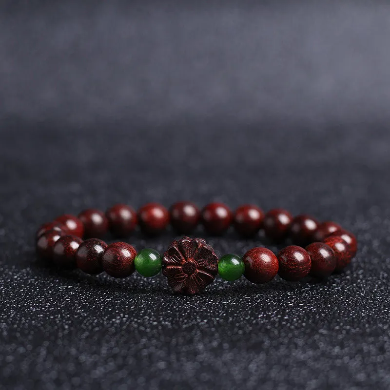Tibetan Small Leaf Red Sandalwood Balance Bracelet