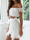 Crochet Bandeau Backless Two-Piece Suit