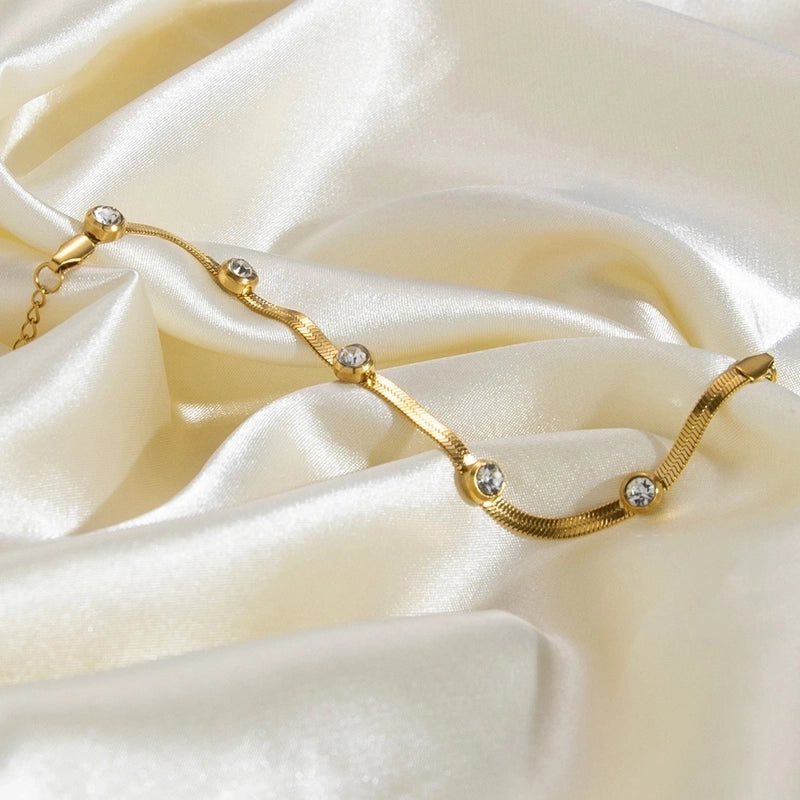 Elegant Lady Streetwear Geometric 304 Stainless Steel Stainless Steel Bracelets In Bulk