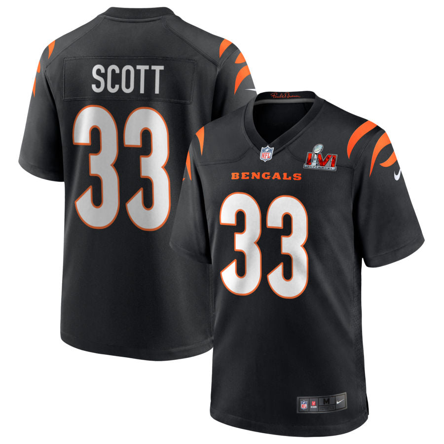 Nick Scott Cincinnati Bengals Nike Super Bowl LVI Game Jersey - Black mysite