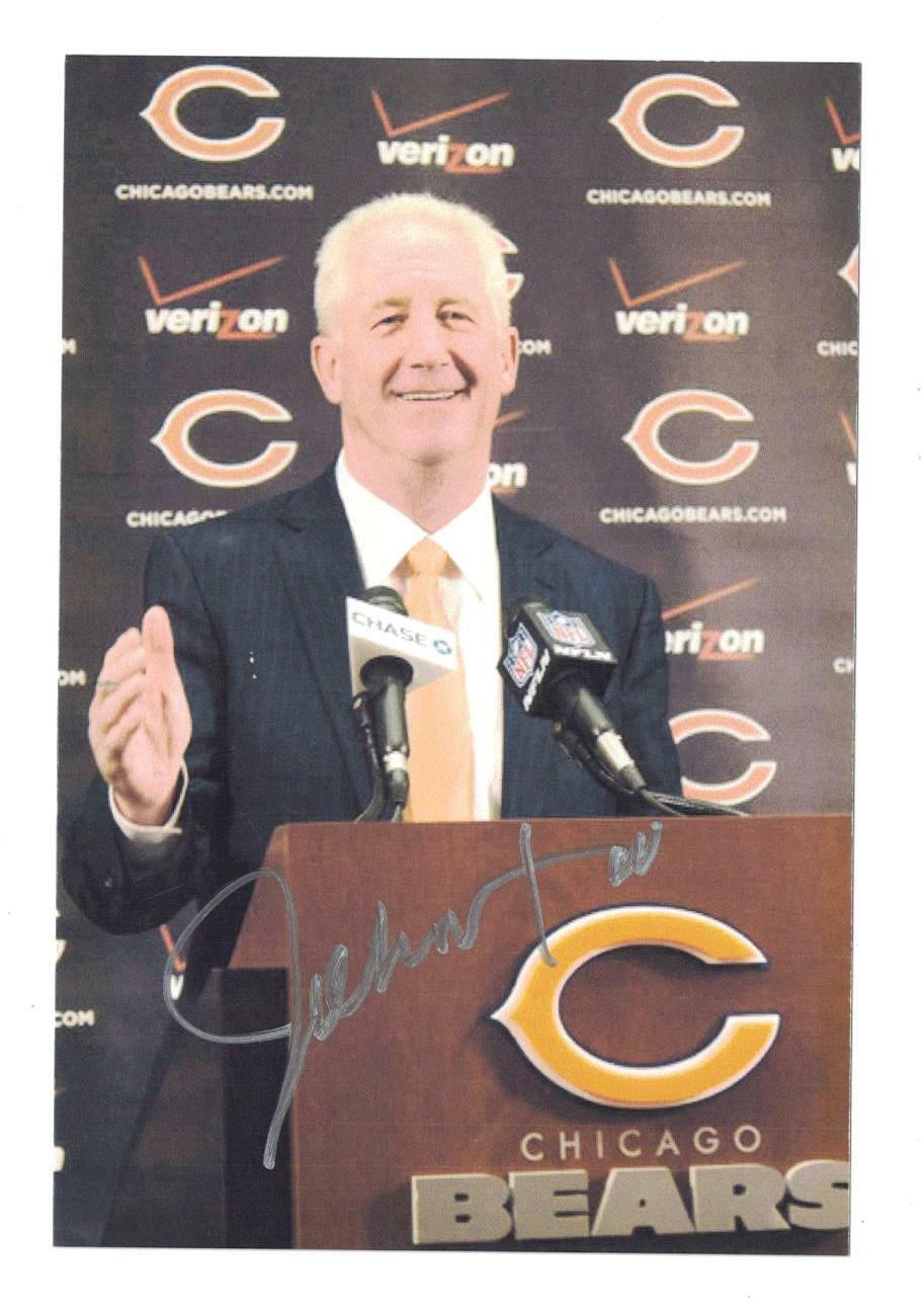 John Fox Signed Autographed 4x6 Photo Poster painting Chicago Bears Coach A