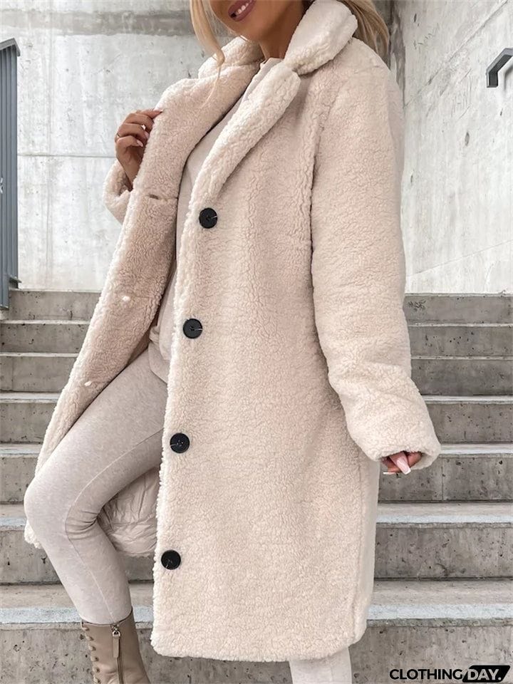 Plush Warm Thickening Winter Oversized Coats For Ladies