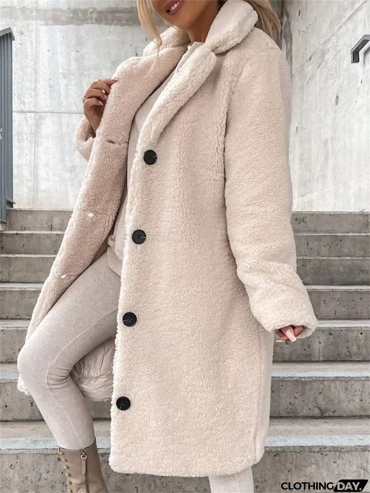 Plush Warm Thickening Winter Oversized Coats For Ladies
