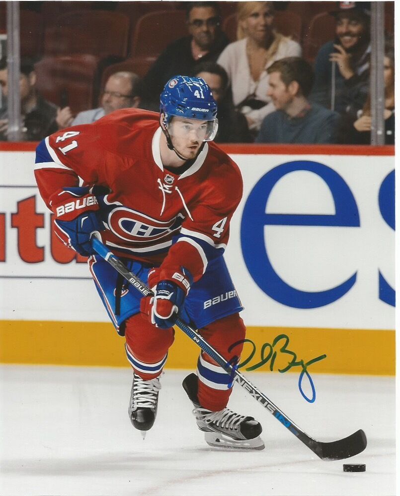 Montreal Canadiens Paul Byron Signed Autographed 8x10 NHL Photo Poster painting COA B