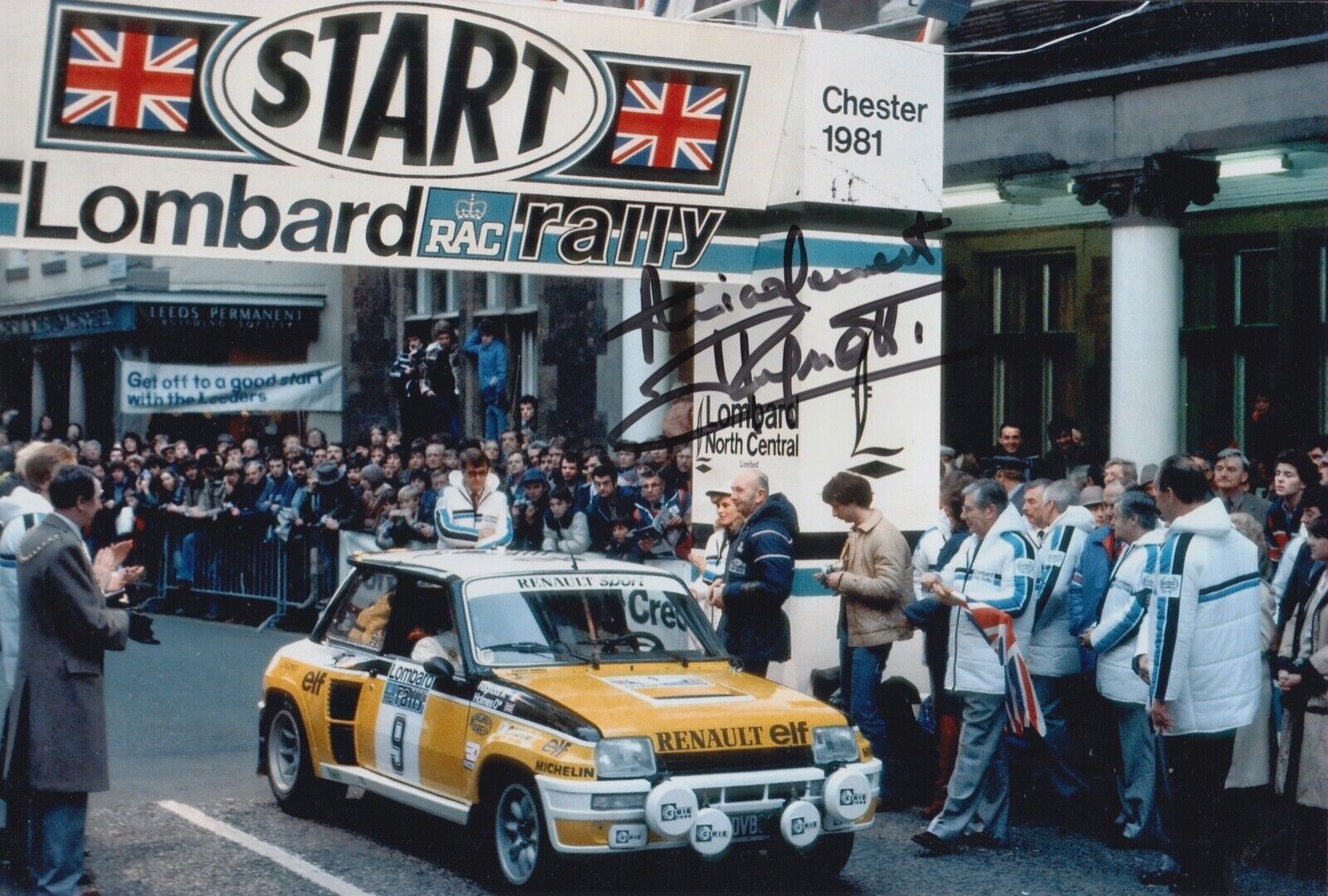 JEAN RAGNOTTI HAND SIGNED 12X8 Photo Poster painting RALLY AUTOGRAPH RENAULT