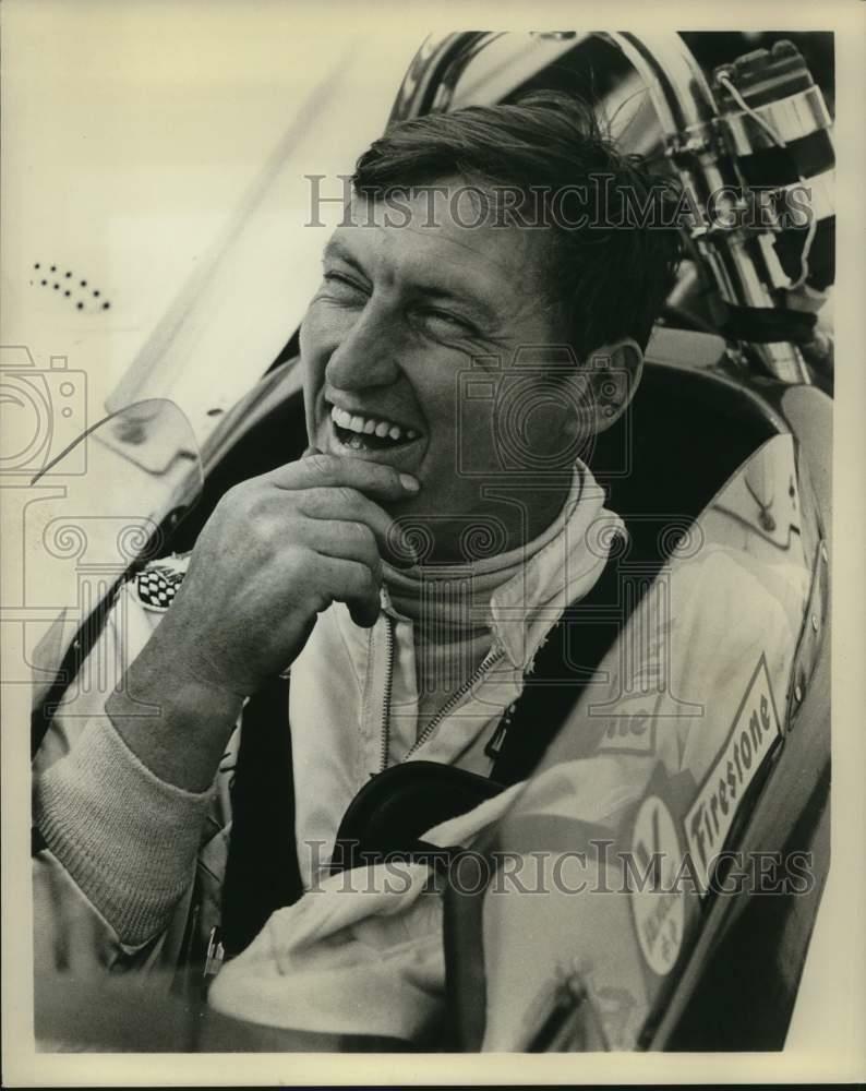 Press Photo Poster painting Bentley Warren, Race Car Driver - hpx01037