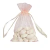 10 Pack | 4"x6" Blush / Rose Gold Organza Drawstring Wedding Party Favor Gift Bags