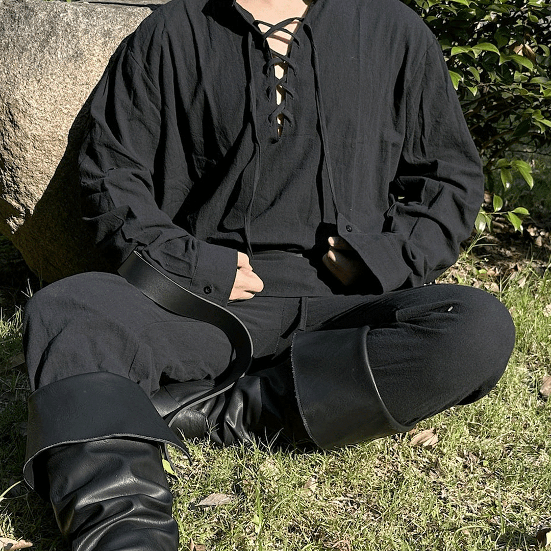 Vintage Linen Renaissance Viking Shirt-inspireuse