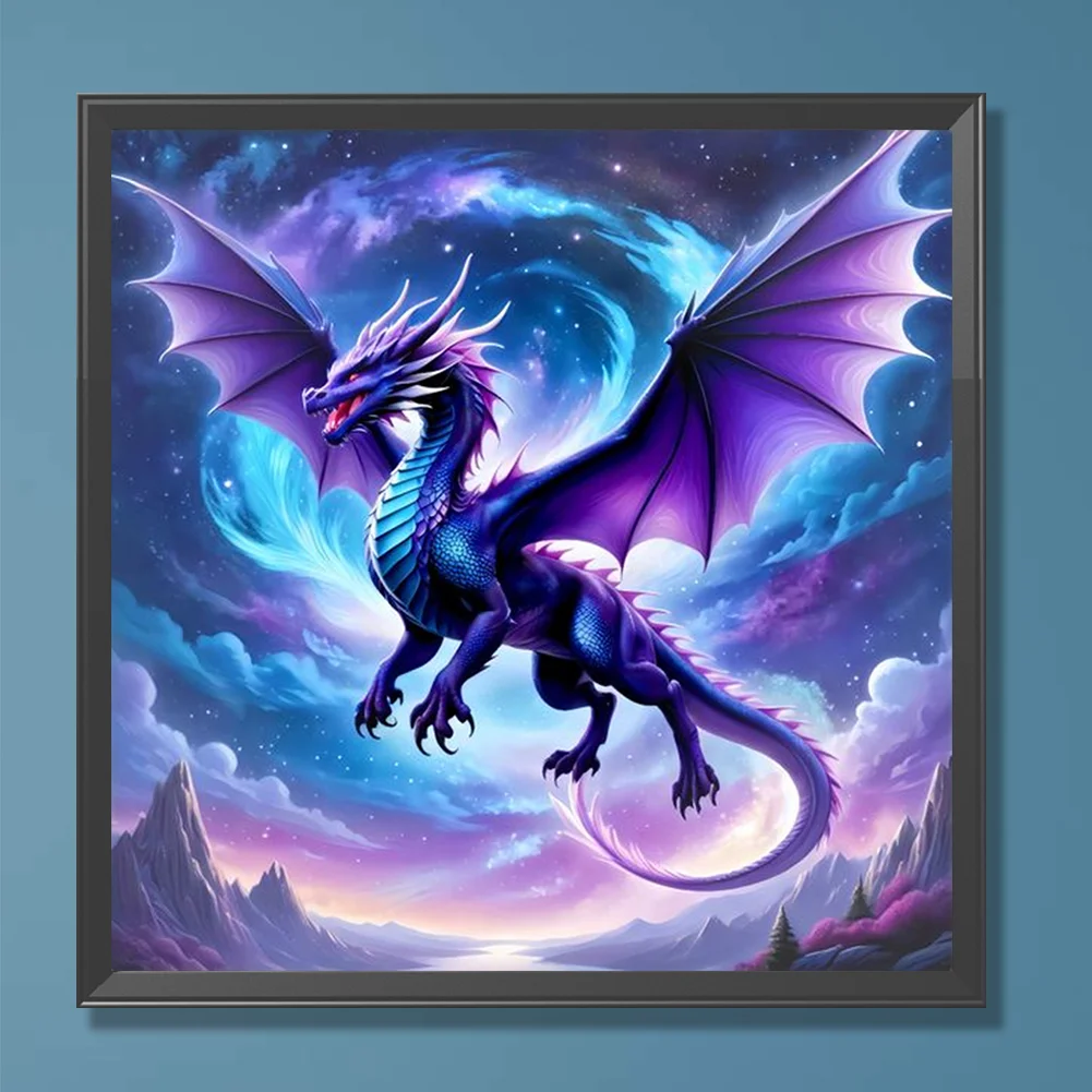 Diamond Painting - Full Round Drill - Magic Pterosaur(Canvas|30*30cm)