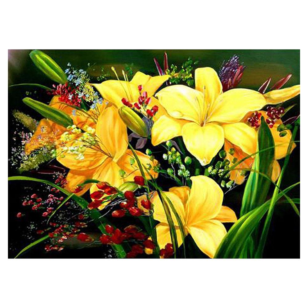 

30*40CM - Lily - Round Drill Diamond Painting, 501 Original