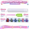 White Dressed Beauty Partial Drill Diamond Painting Kit 30x30cm