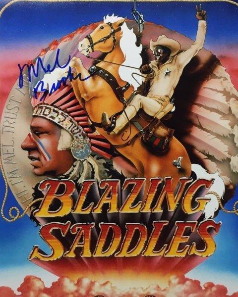 REPRINT - BLAZING SADDLES Mel Brooks Autographed Signed 8 x 10 Photo Poster painting Poster