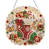 XMAS DIY Acrylic Special Shape Diamond Painting Hanging Pendant Hanging Kit