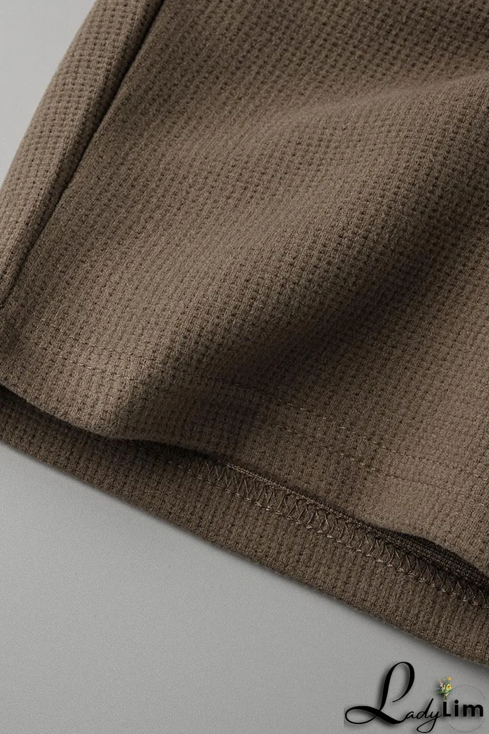 Khaki Casual Sportswear Solid Backless Spaghetti Strap Sleeveless Two Pieces