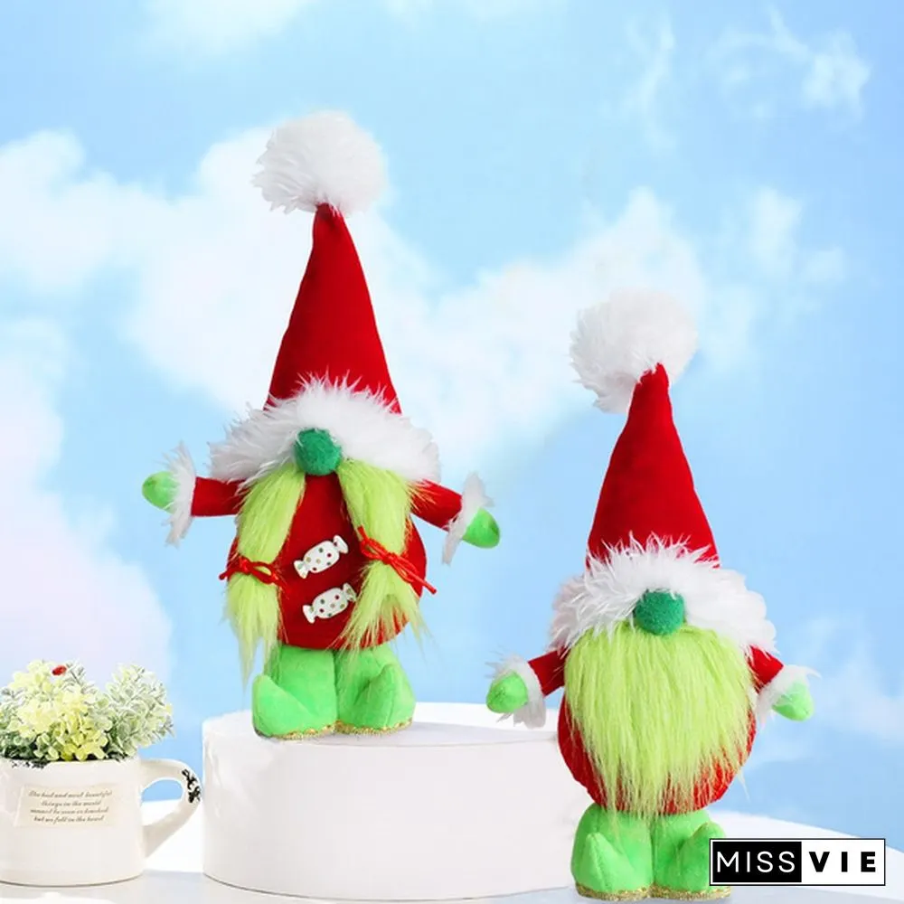 34Styles Elf Doll Ornaments Faceless Plush Doll Rudolph Gnomes Dwarf Santa Claus Swedish Tomte Dwarf